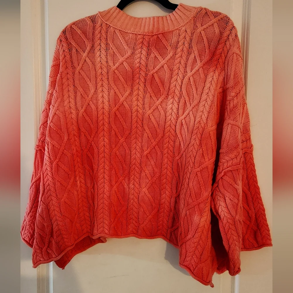 New Free People Washed Ashore Sweater Chelsea Pacifica.‎